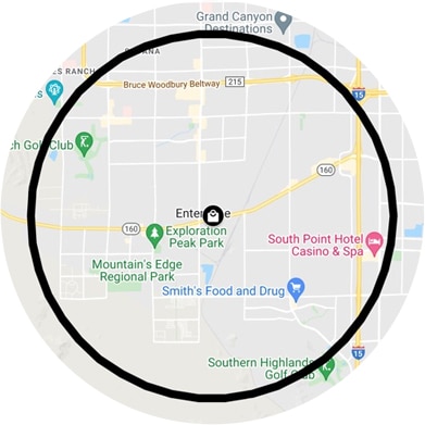Wallflower 4-mile delivery radius Wallflower 4-mile delivery radius
