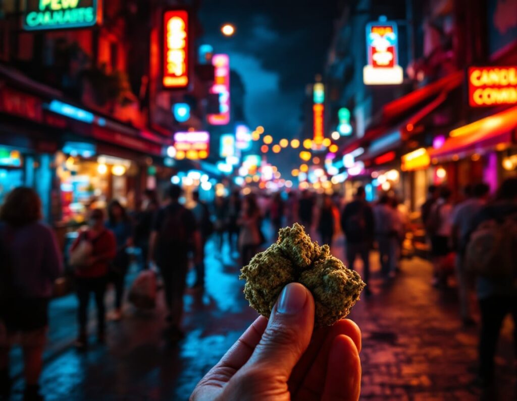 Cannabis nightlife in Las Vegas.