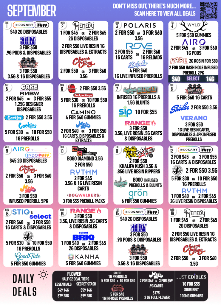 September 1-16 Deals