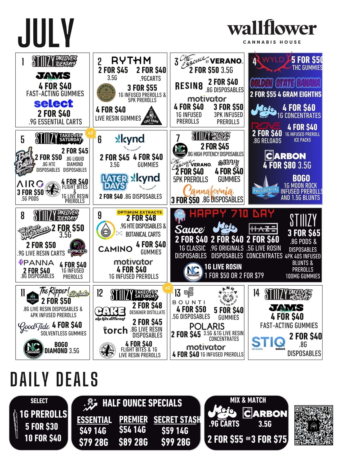Wallflower July Deals