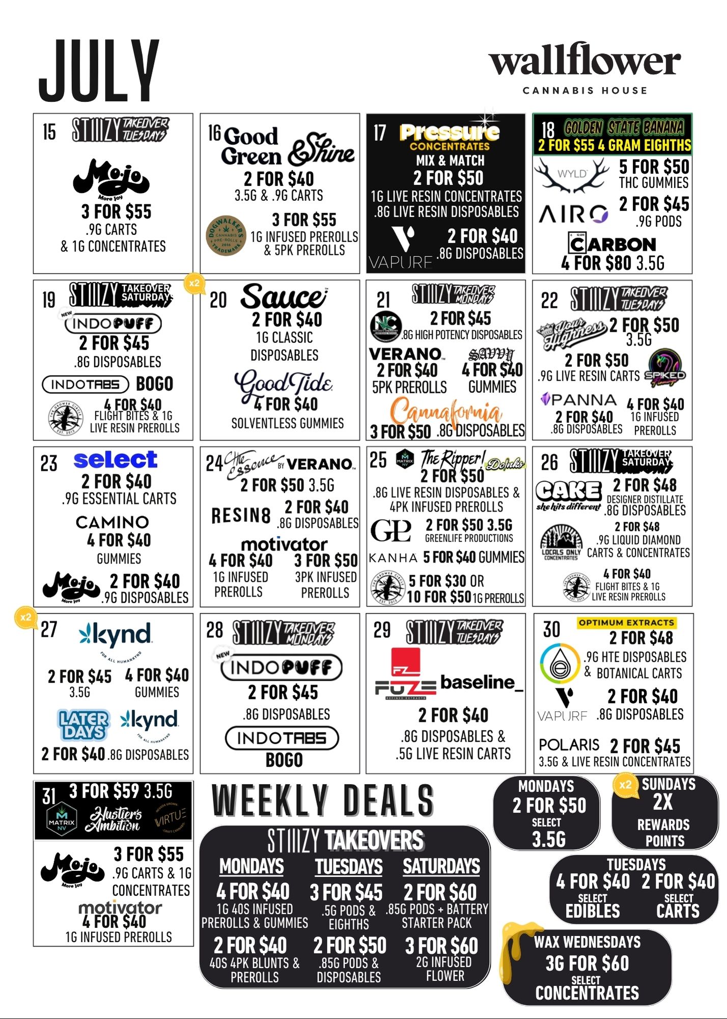 Wallflower July 2025 Deals
