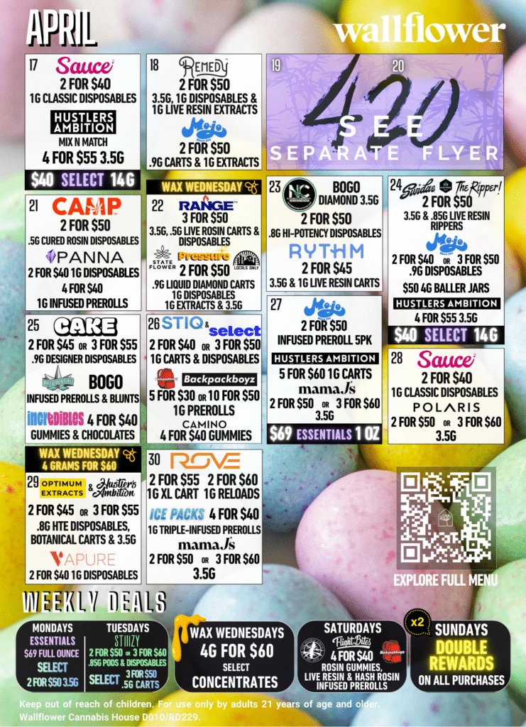 Revised April 17-30 Calendar