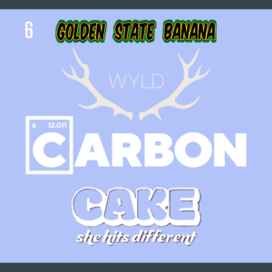 Logo of Golden State bananas, Wyld, Carbon & Cake