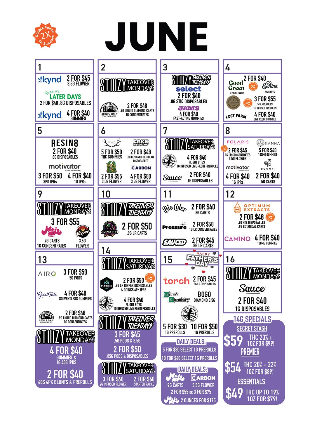 Wallflower Cannabis House Weed June Deals