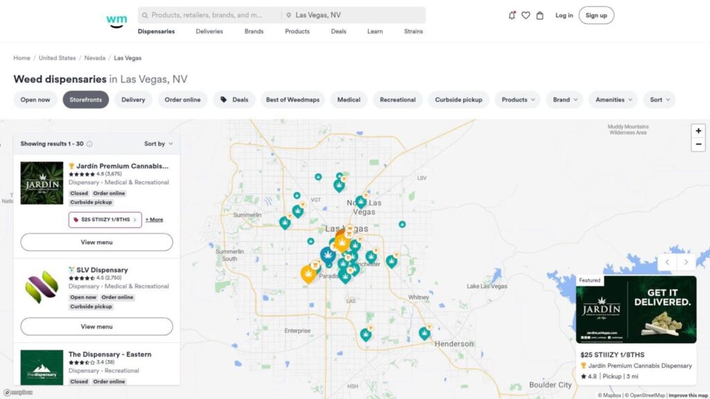 weed maps las vegas