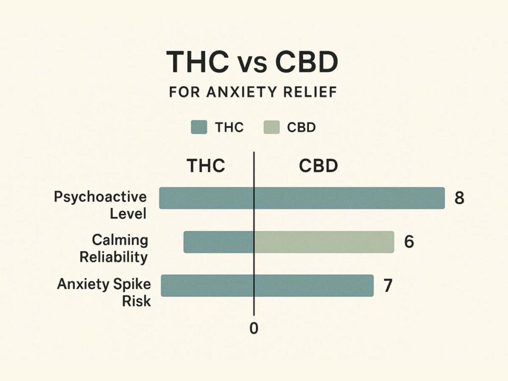 Infographic about cannabis strains for anxiety